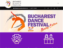 Tablet Screenshot of bucharestdancefestival.com